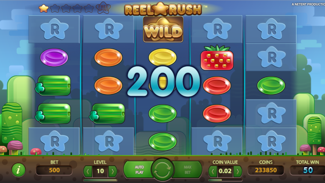 Игровой интерфейс Reel Rush 9