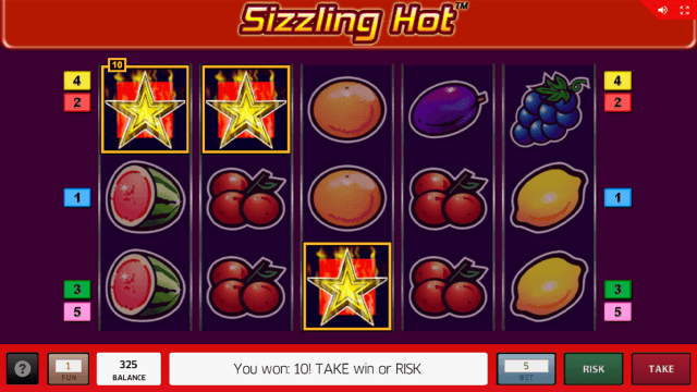 Бонусная игра Sizzling Hot 14