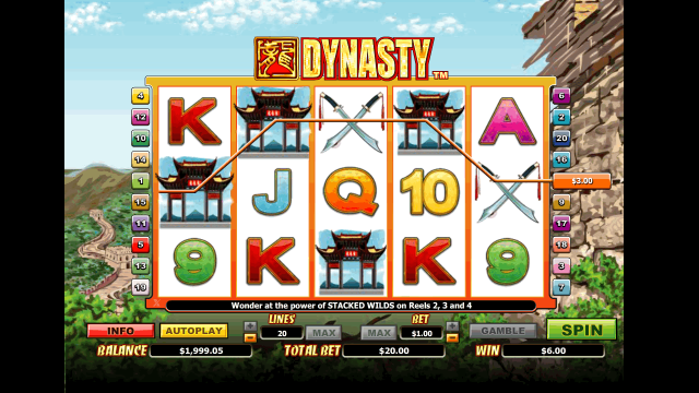 Игровой интерфейс Dynasty 6